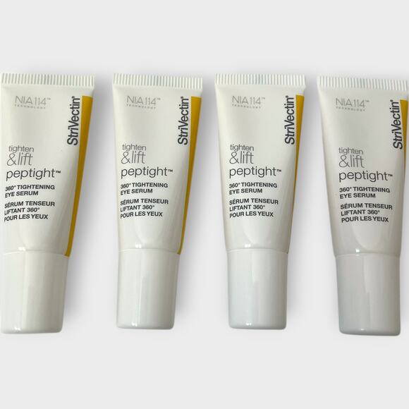 StriVectin Peptight 360 Tightening Eye Serum Mini Travel Size .25oz Set of 4 - Picture 6 of 6
